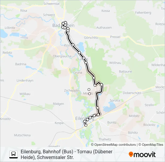 232 Bus Line Map