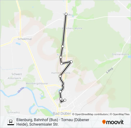 232 Bus Line Map