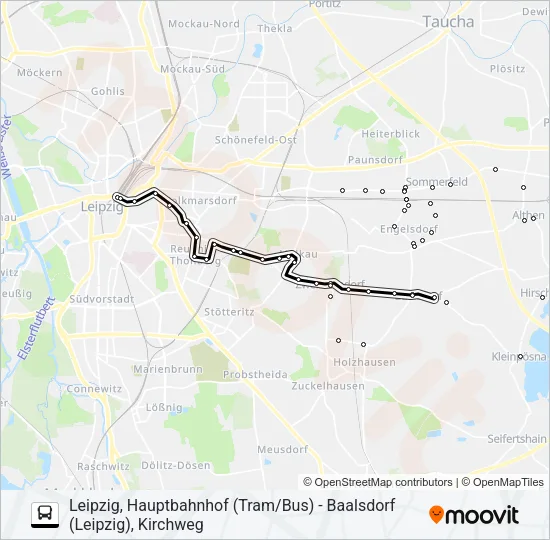 Автобус 73: карта маршрута