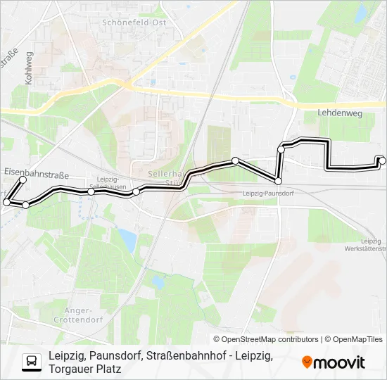 Автобус N17: карта маршрута