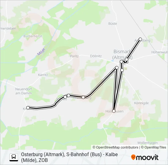 960 Bus Line Map
