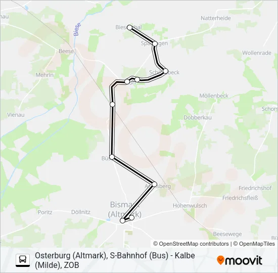 960 Bus Line Map