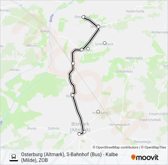 960 Bus Line Map