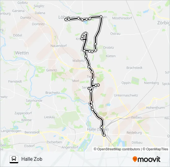 301 Bus Line Map