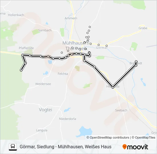 5 Bus Line Map