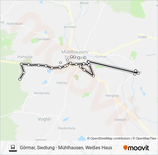 Автобус 5: карта маршрута