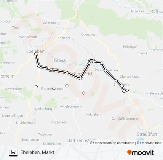 434 Bus Line Map