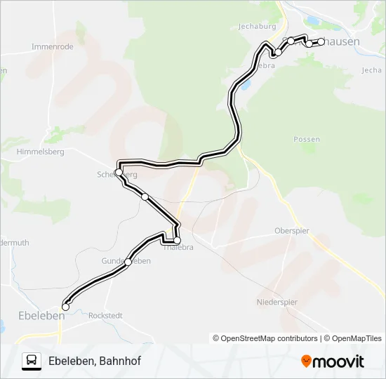 434 Bus Line Map