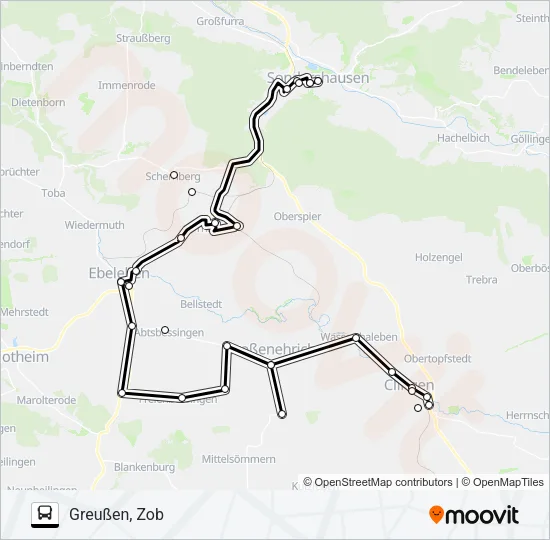 434 Bus Line Map
