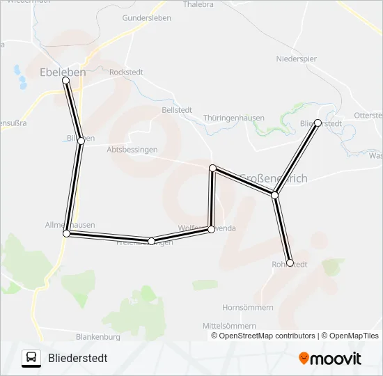 434 Bus Line Map