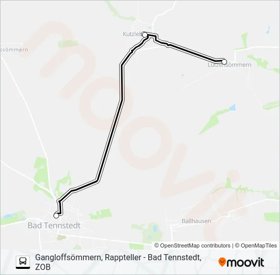 732 Bus Line Map