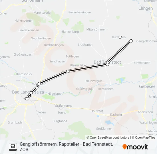 732 Bus Line Map