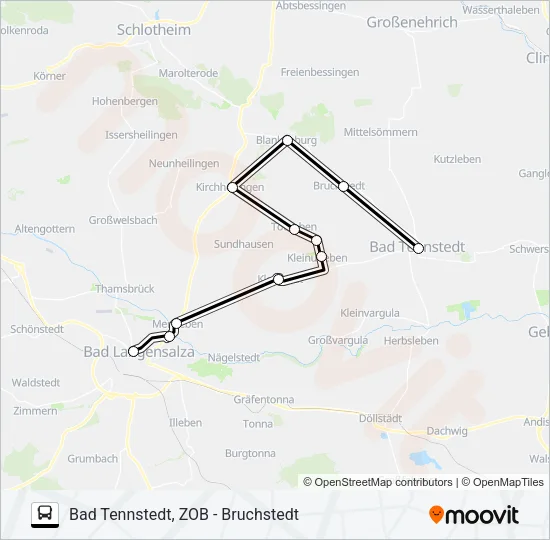 739 Bus Line Map