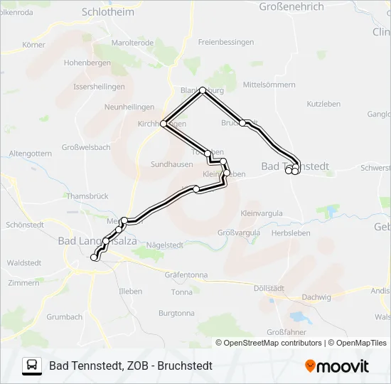 739 Bus Line Map