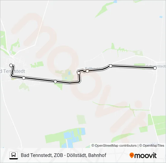 Автобус 735 B: карта маршрута