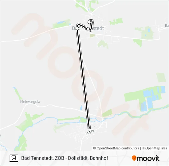 Автобус 735 B: карта маршрута