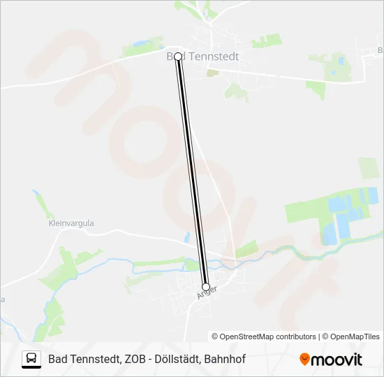 Автобус 735 B: карта маршрута