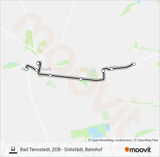 Автобус 735 B: карта маршрута