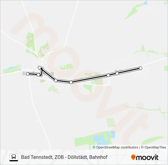 Автобус 735 B: карта маршрута