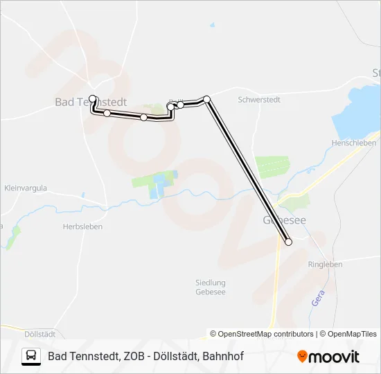 Автобус 735 B: карта маршрута