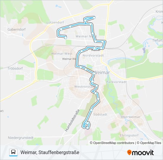 Автобус 5: карта маршрута