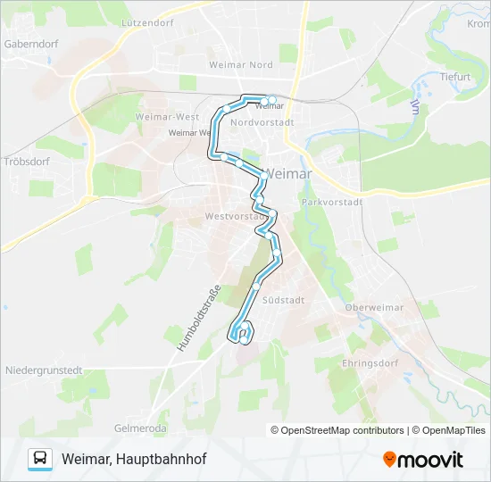 5 Bus Line Map
