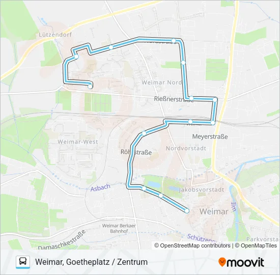 5 Bus Line Map