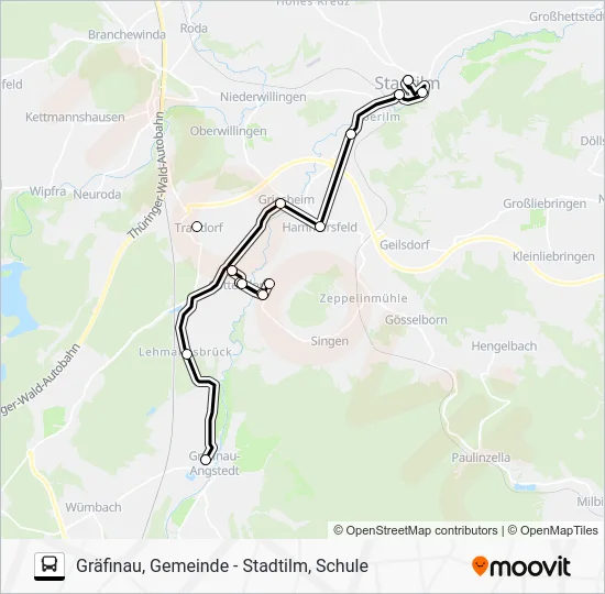 Автобус 320: карта маршрута