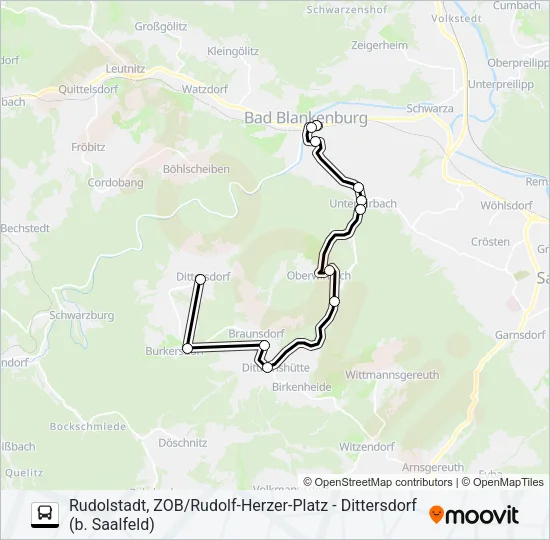 217 Bus Line Map