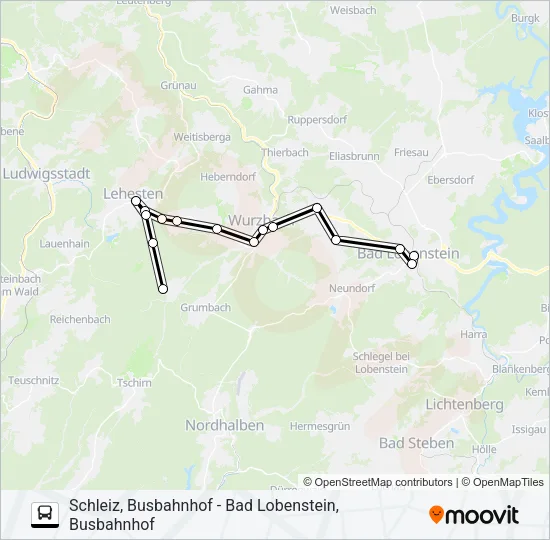 610 Bus Line Map