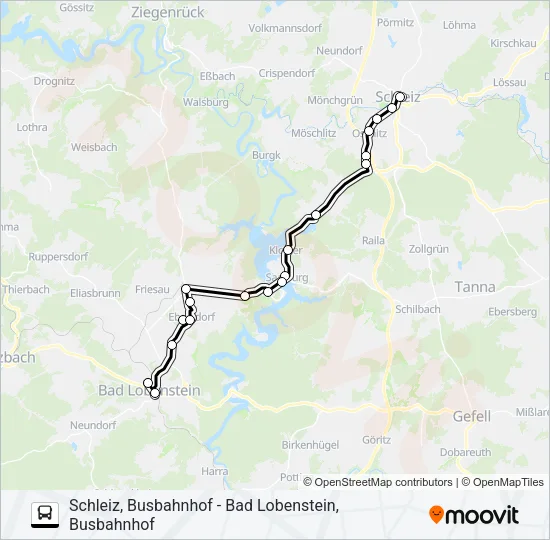 610 Bus Line Map