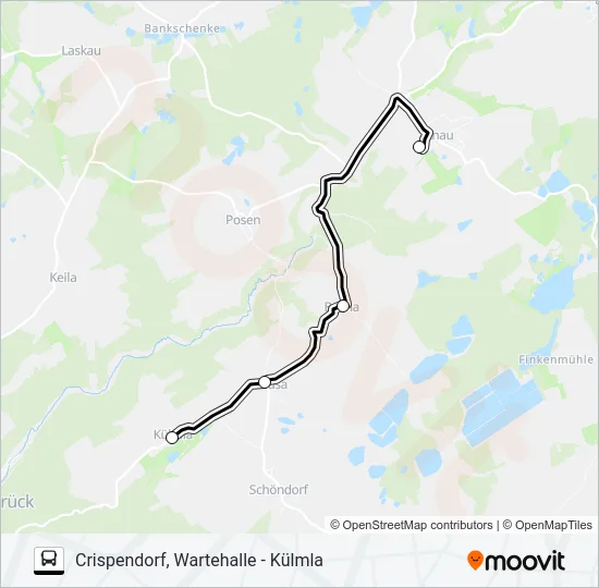946 Bus Line Map