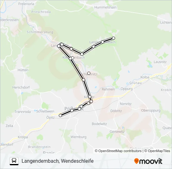 964 Bus Line Map