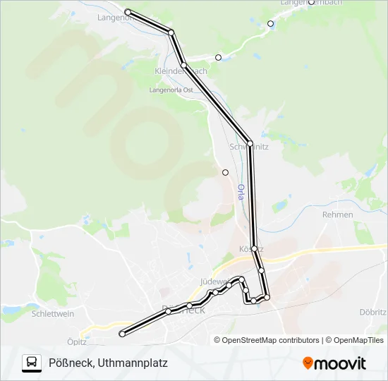 964 Bus Line Map