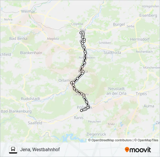 964 Bus Line Map