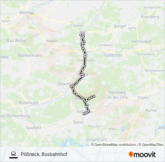 964 Bus Line Map
