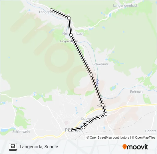 964 Bus Line Map