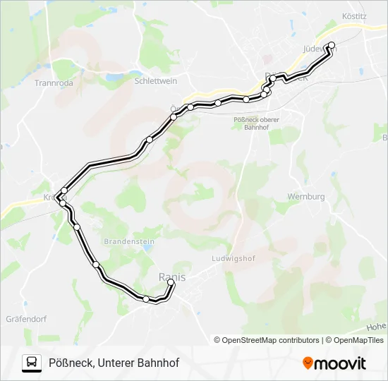 Автобус 965: карта маршрута