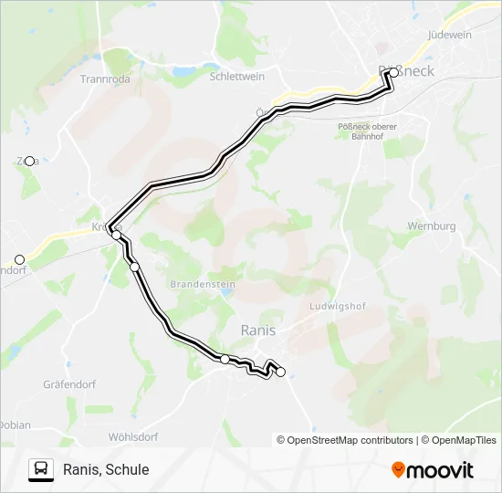 Автобус 965: карта маршрута