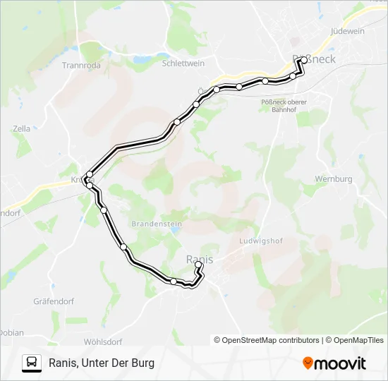 Автобус 965: карта маршрута