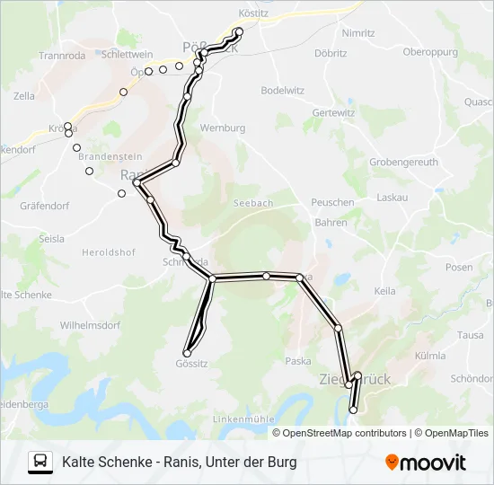 966 Bus Line Map