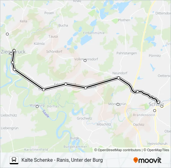 966 Bus Line Map