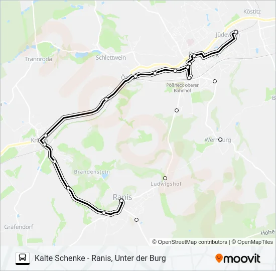 966 Bus Line Map