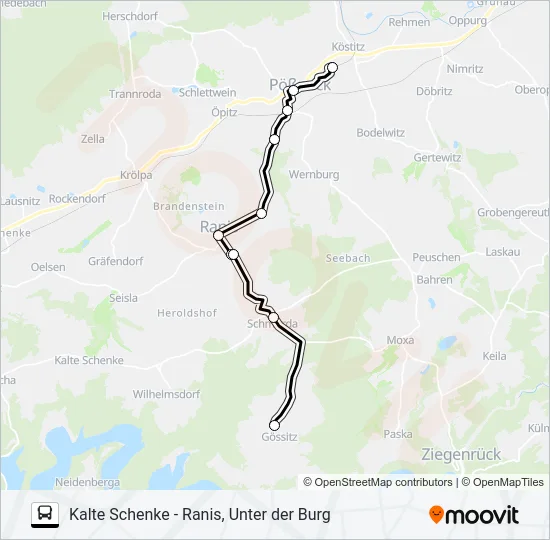 966 Bus Line Map