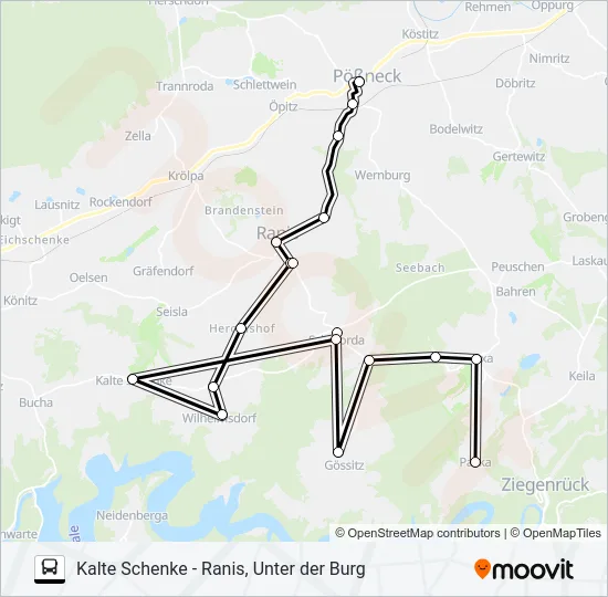 966 Bus Line Map