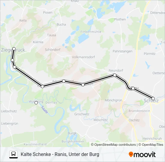 966 Bus Line Map
