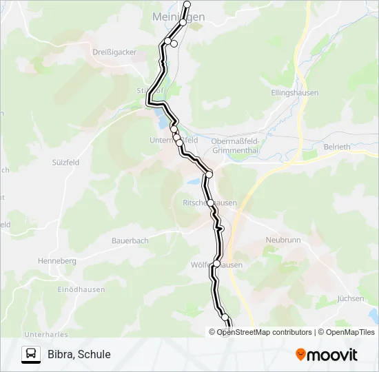 405 Bus Line Map