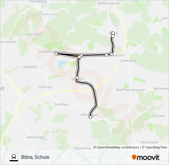 405 Bus Line Map