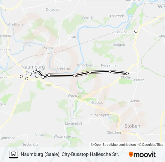620 Bus Line Map