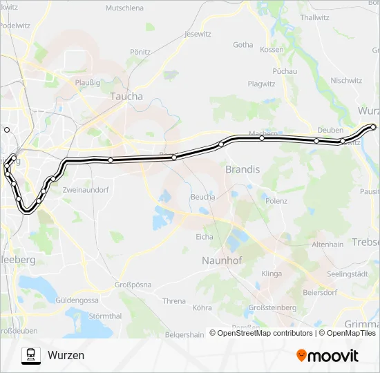Поезд S3: карта маршрута